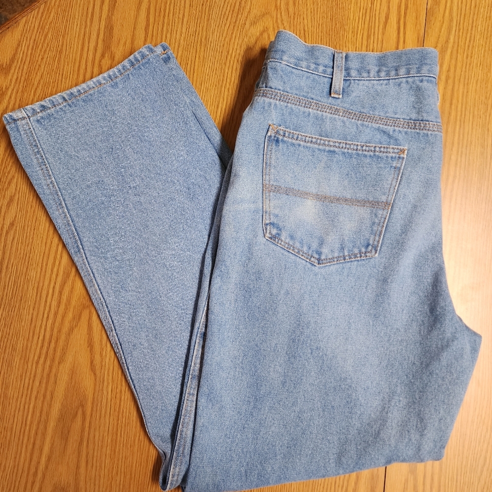 Mission Ridge Denim Jeans Men Sz 36x32 Relaxed Staight-leg (34x31)